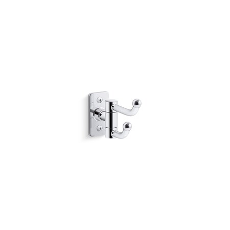 Kohler Double Robe Hook in Polished Chrome 35927-CP